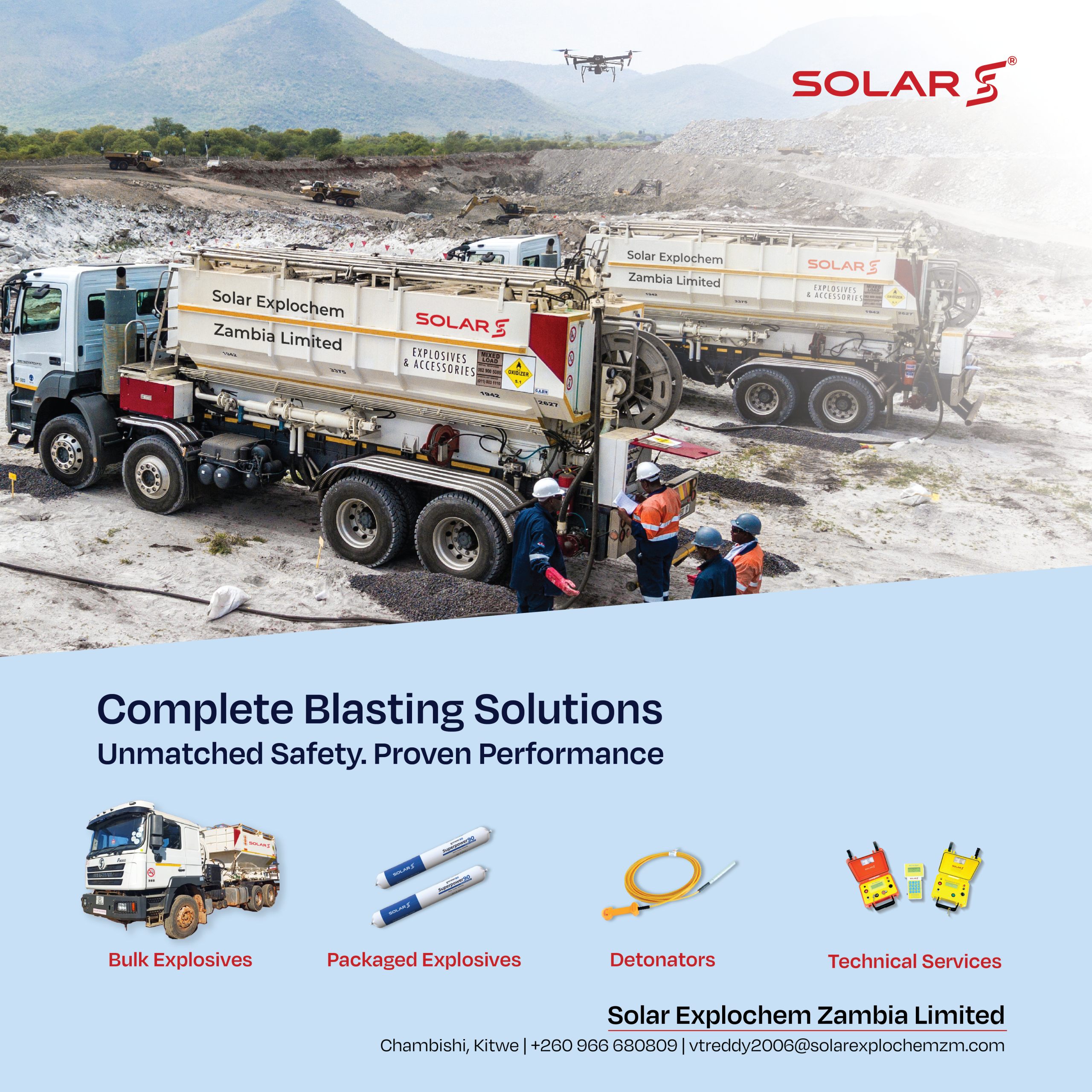 Solar Explochem Zambia Ltd : Powering Africa’s Mining Sector with Safe and Innovative Solutions
