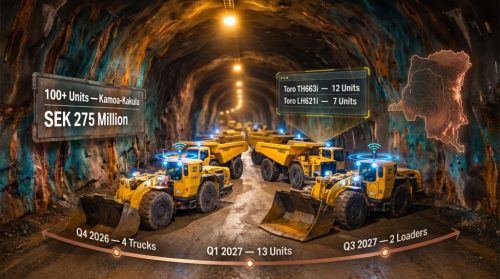 Kamoa Copper Expands Sandvik Fleet With 19 New Units for DRC